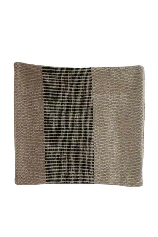 Terra Stripe Wool Throw Pillow 20'' x 20'' from Argentina