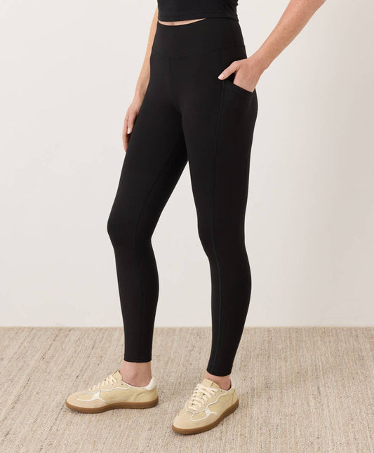 Pact - Women's On the Go-To Pocket Legging: Black / Medium