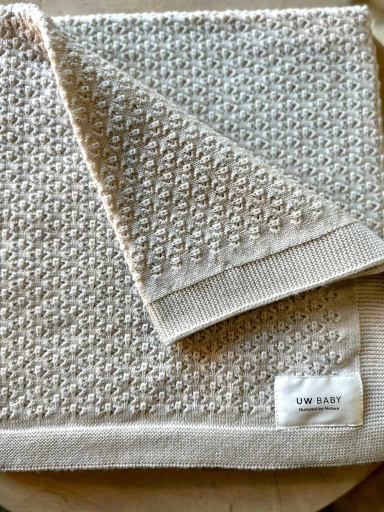 Merino Peppi Blanket Ecru