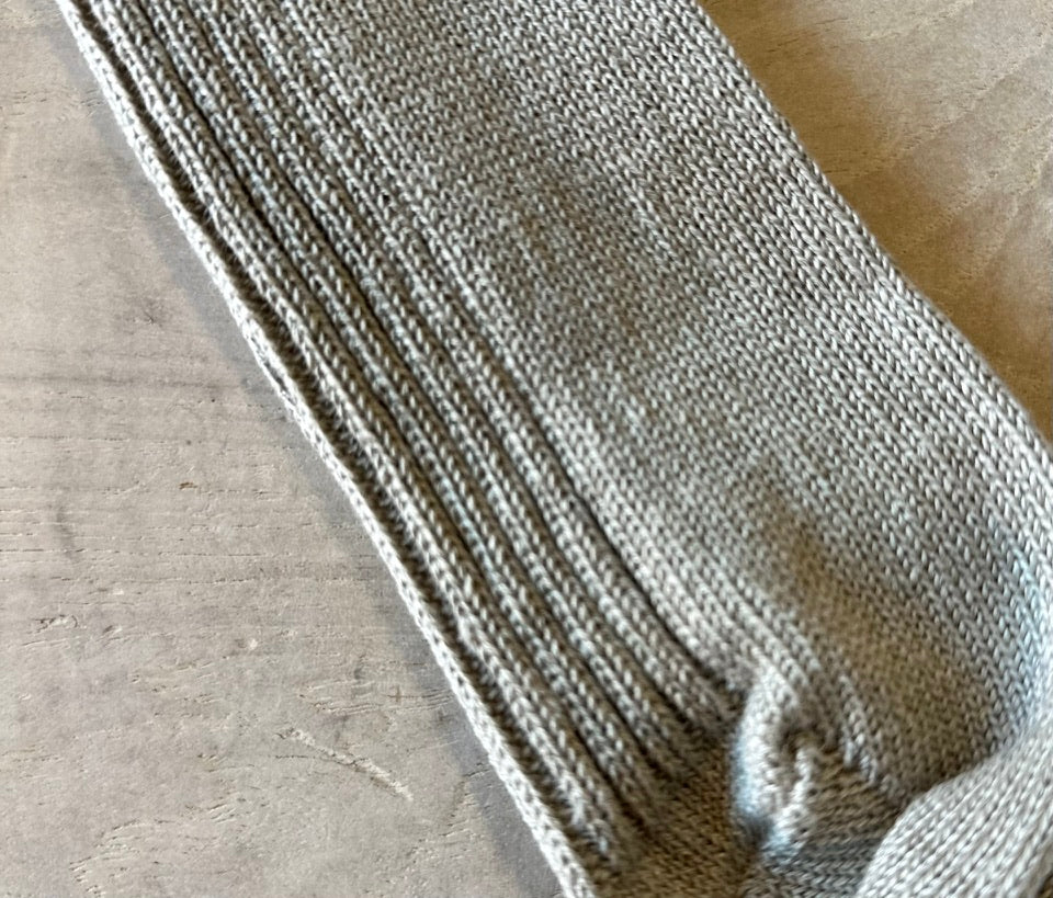 Linen ribbed sock from Japan