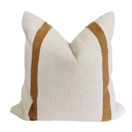 Anema Striped Kilim Toss Pillow and Down Insert