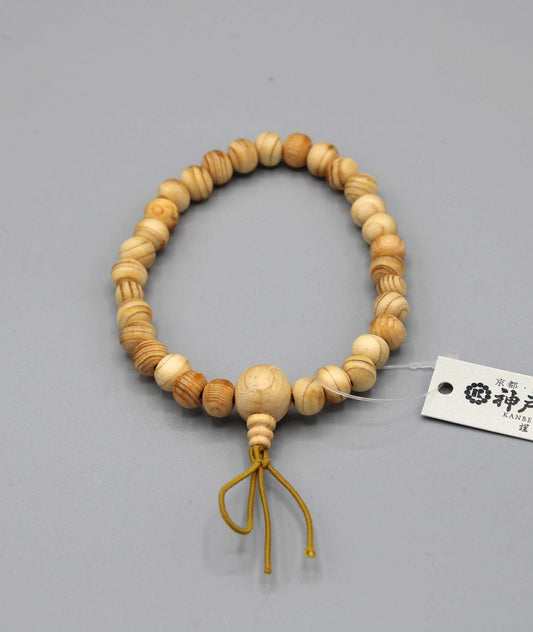 Japanese Hinoki cypress Bead Bracelet
