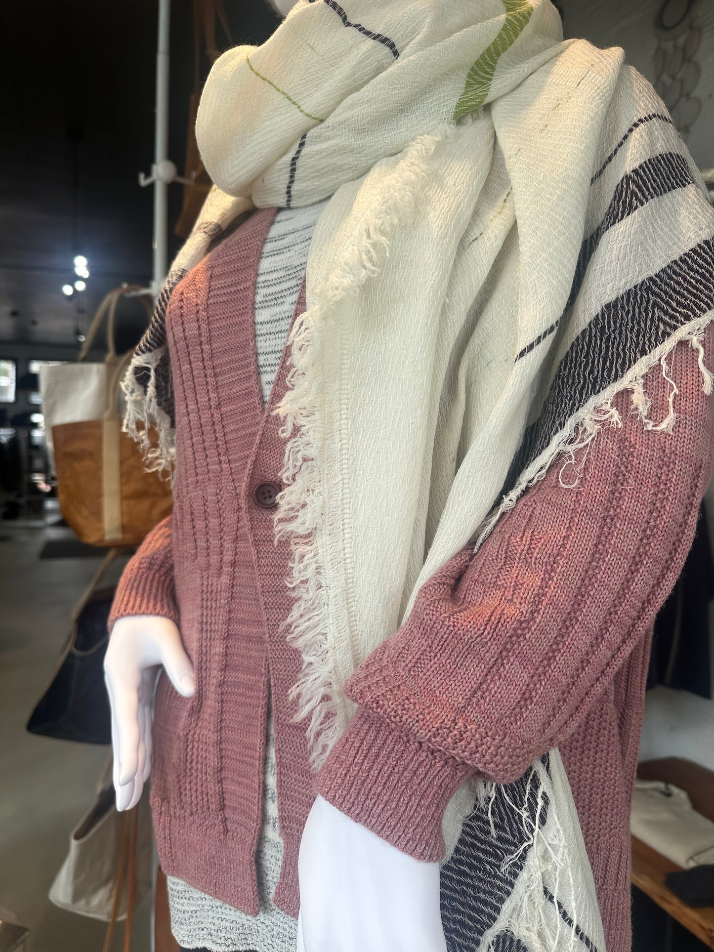 Tamaki-Niime CA Knit One Button Sweater from Japan