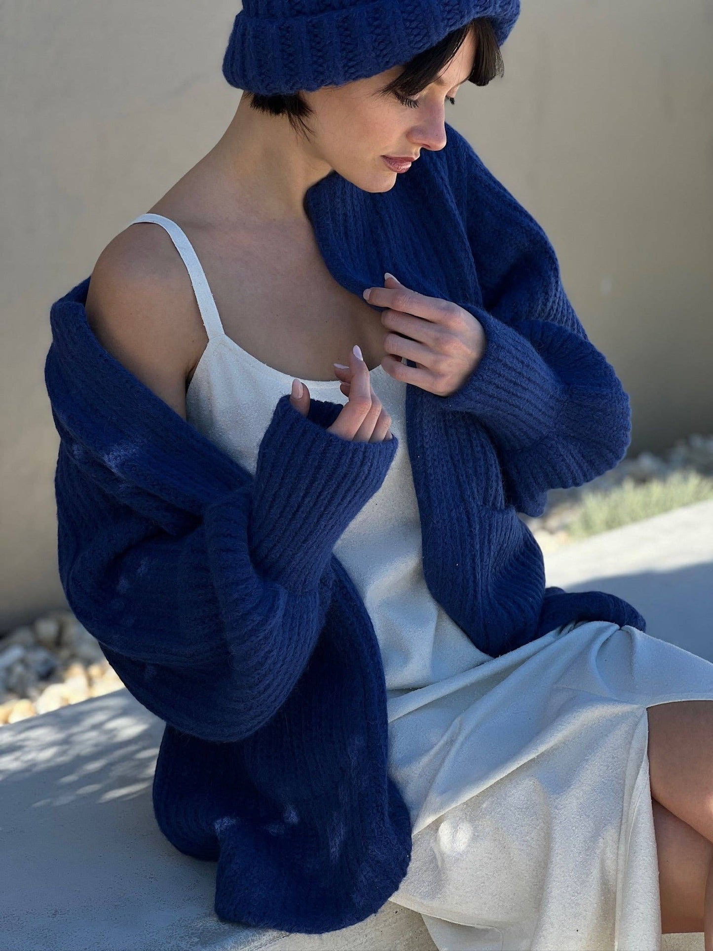 Na Nin - Dylan Knitted Alpaca Coat: Ivory / O/S