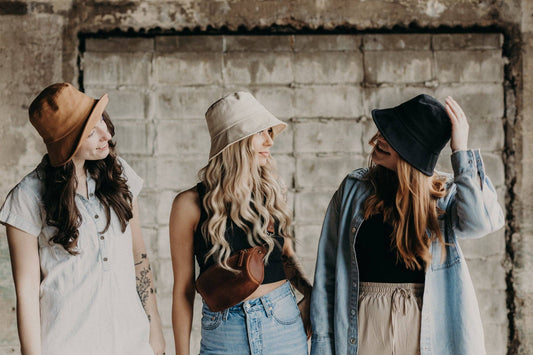 WEST VON - Brady | Short Brim Bucket Hat: Toffee / Small