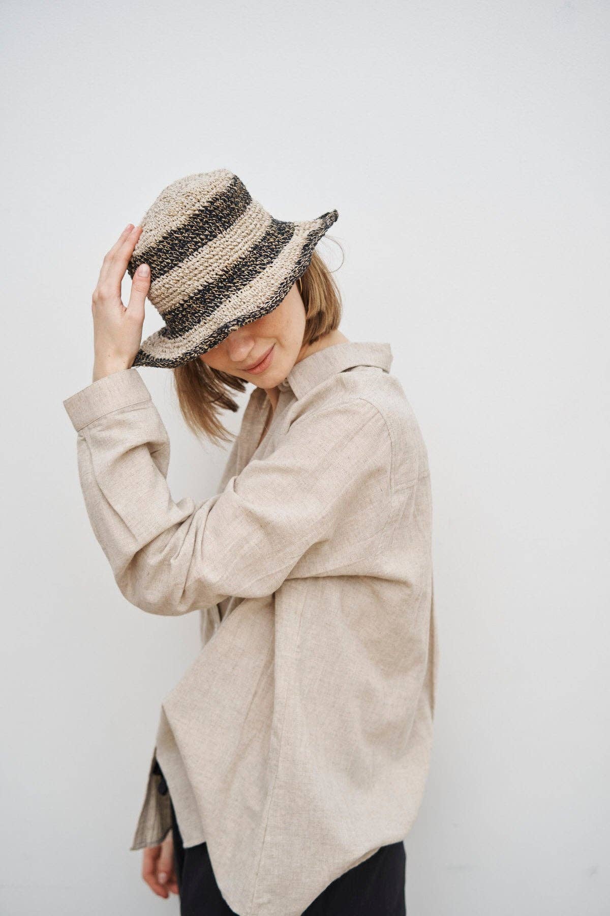 CARE BY ME - SUN HAT - STRIPE