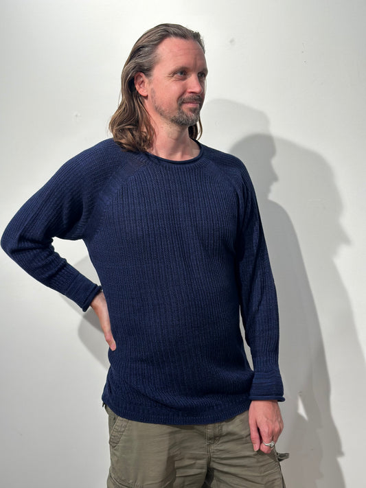 Po Knit Good Organic Cotton Pullover Gender Free Wear from Japan