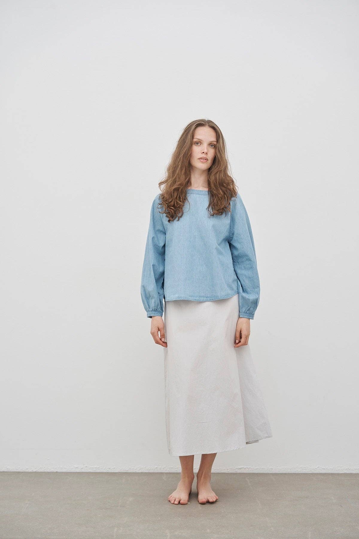 CARE BY ME - LAURA SKIRT CLASSIC: Pure white / M