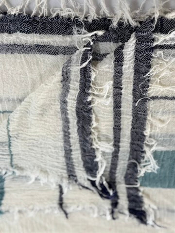 Roots Cotton Square Shawl from Tamaki Niime Japan 43'' square