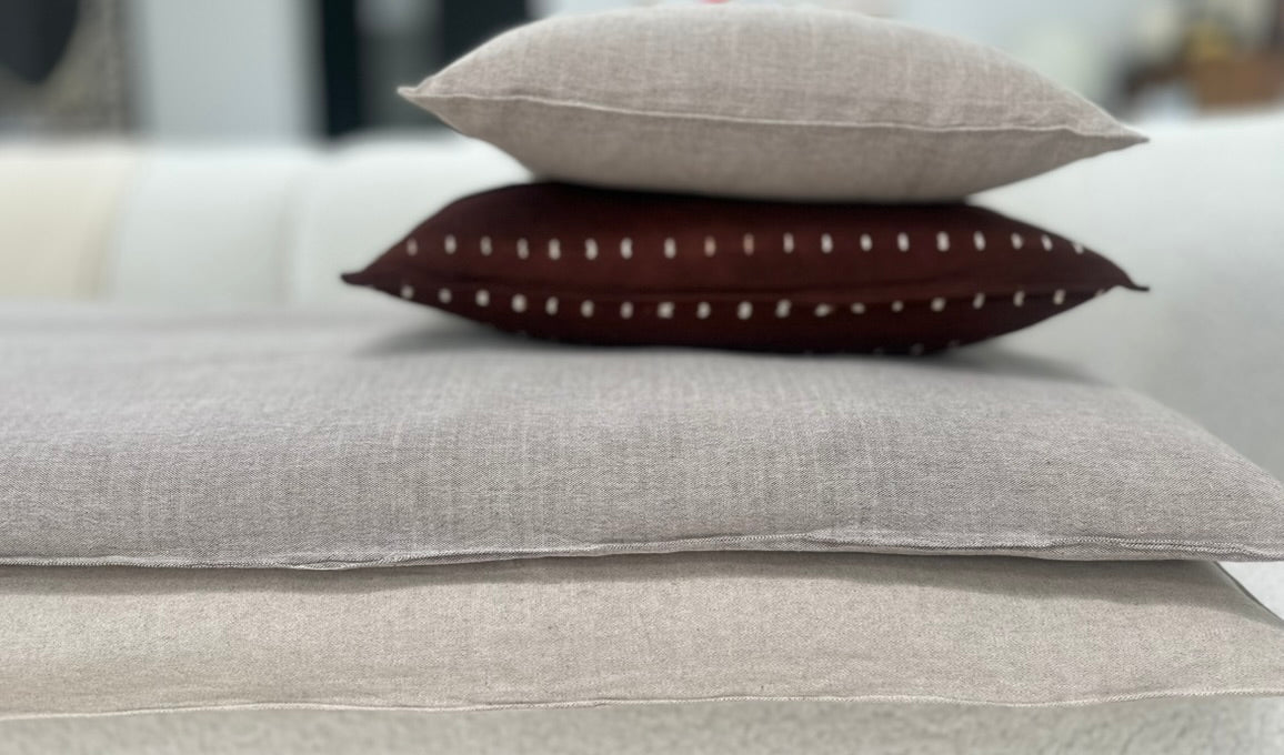 kapok-cotton overlay cushion 36'' x 75''