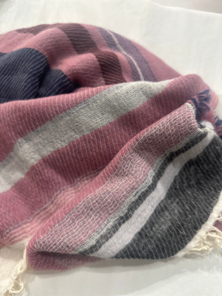 Middle Fluff Roots Square Shawl Cotton and Wool heaven