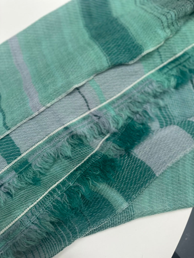 Tamaki Niime Fluffy Cotton-Wool Scarf from Japan medium 74'' x 22''