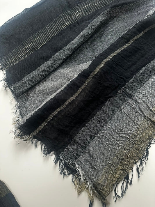 21'' x 70'' middle cotton gauze roots scarf from Japan