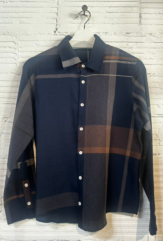 Button Down Shirt -Long Sleeve in Organic Cotton by Tamaki-Niime