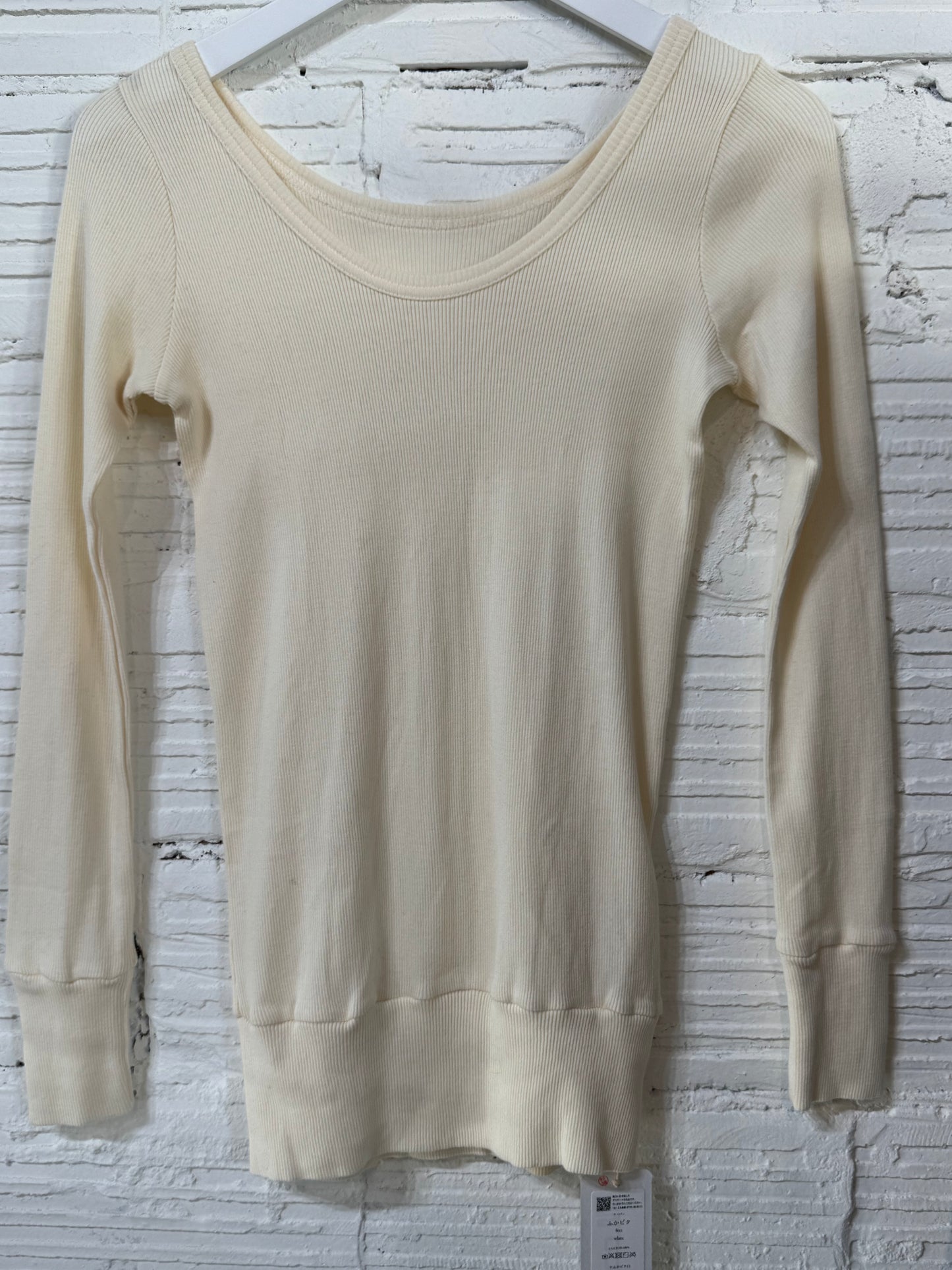 Tamaki-Niime Fukapita Scoop Cotton Knit Long Sleeve