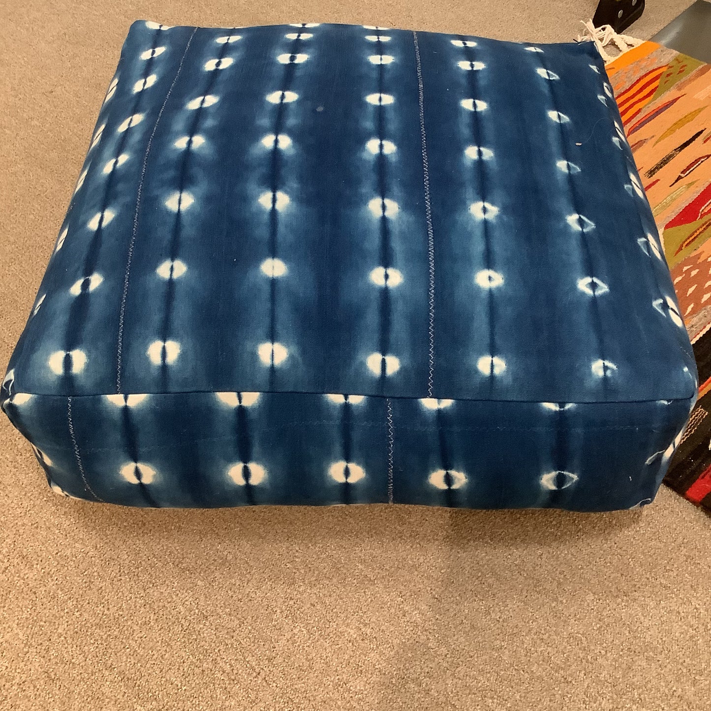 mali indigo floor pillow