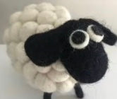 Felted Sheep - black or grey or multi