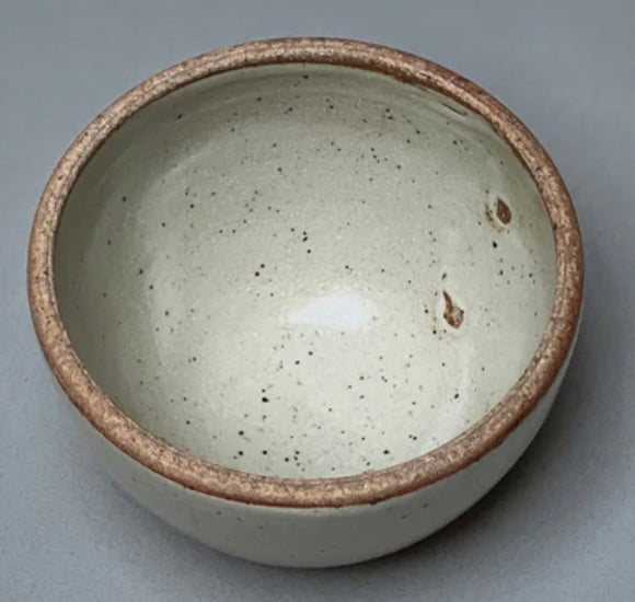 Stoneware Smudge Bowl Piker White