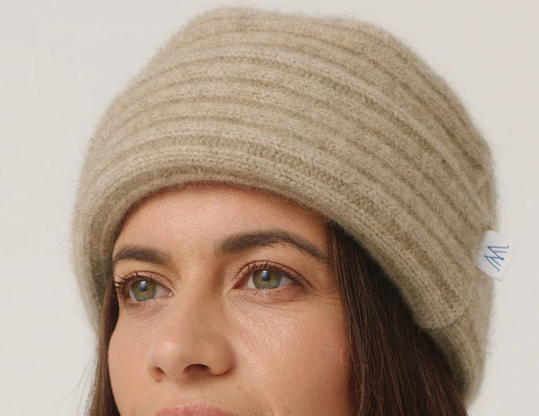 Untouched World Felted Double Ribbed Hat from New Zealand