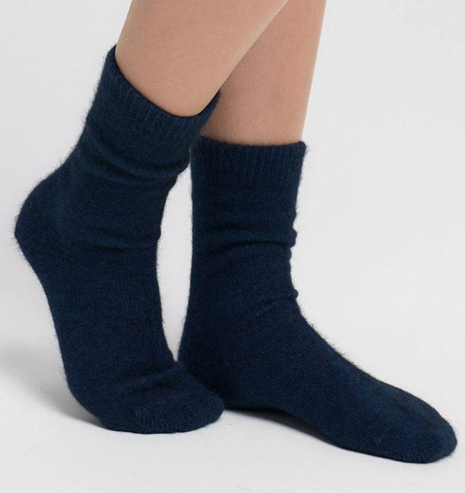 Fine Socks from New Zealand in Deep Navy