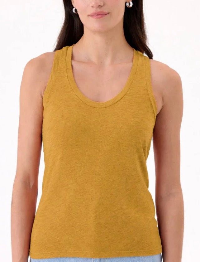 Peruvian Cotton Racerback Tank Top-Pure Golden