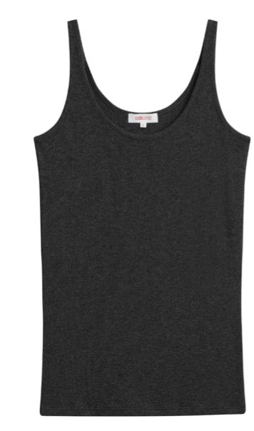 Ribbed Fitted Stretch Modal Plant Based Tank Top by Goldie