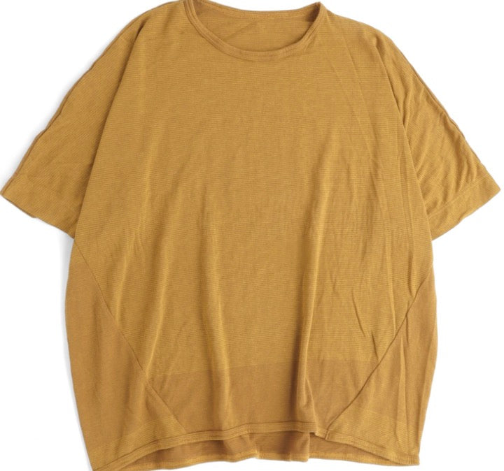 Tamaki-Niime Maru Half Sleeve Organic Cotton Tee from Japan