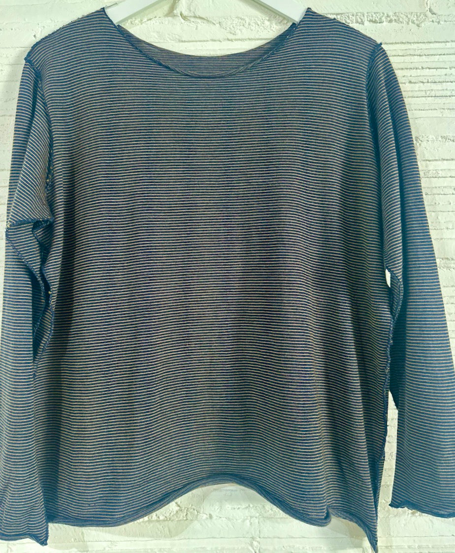 Washable Merino Tamaki Nuime Kuru long sleeve knit top