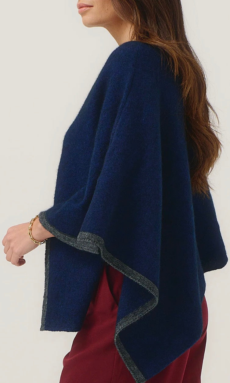 cropped cape poncho from new zealand
