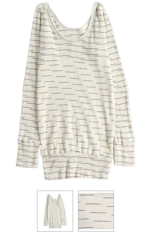 Fuka Scoop Organic Cotton Rib Stretch Comfort Knit