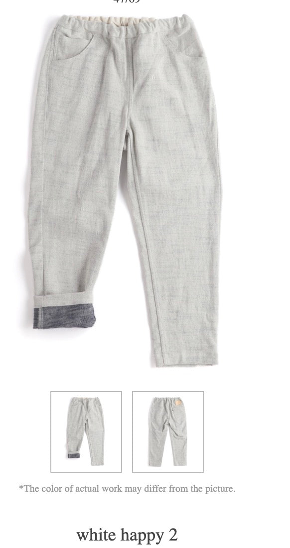 Tamaki-Niime Happy Pant-Organic Cotton Denim -Gender Fluid Wear from Japan