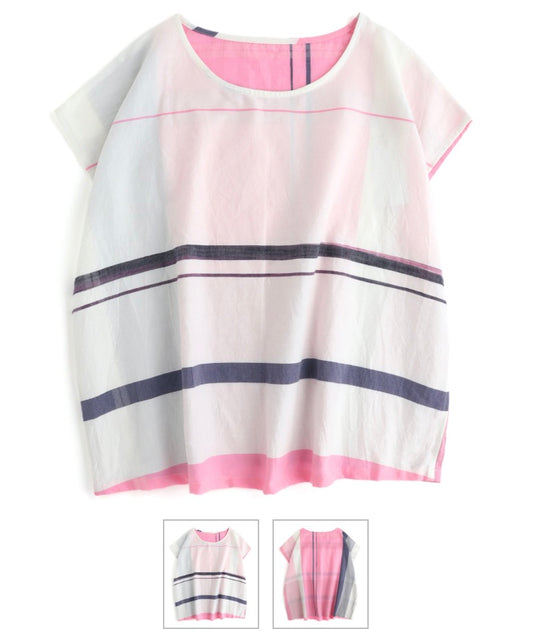 Suton tee short cap sleeve in organic Japanese cotton