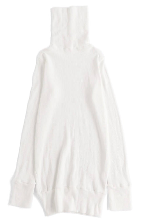 Kobi Stretch Rib Funnel Organic Cotton Turtle Neck from Japan