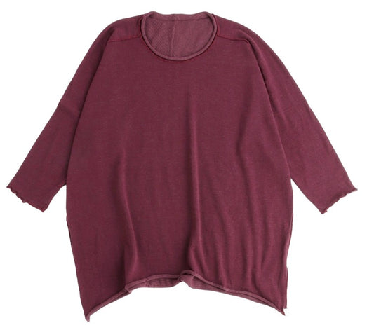 Nuime Futo Mid Sleeve Fine Organic Cotton Woven Top Gender Free by Tamaki-Niime
