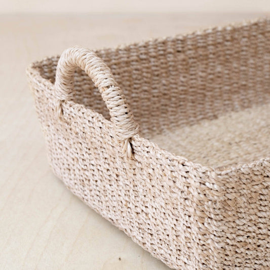 LIKHÂ - Woven Rectangle Tray - Decorative Basket | LIKHÂ
