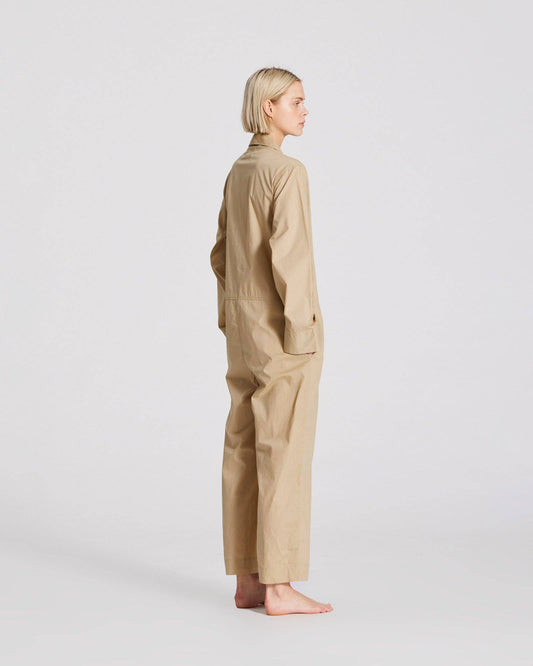 Lola Jumpsuit Cotton Poplin - Chinchilla