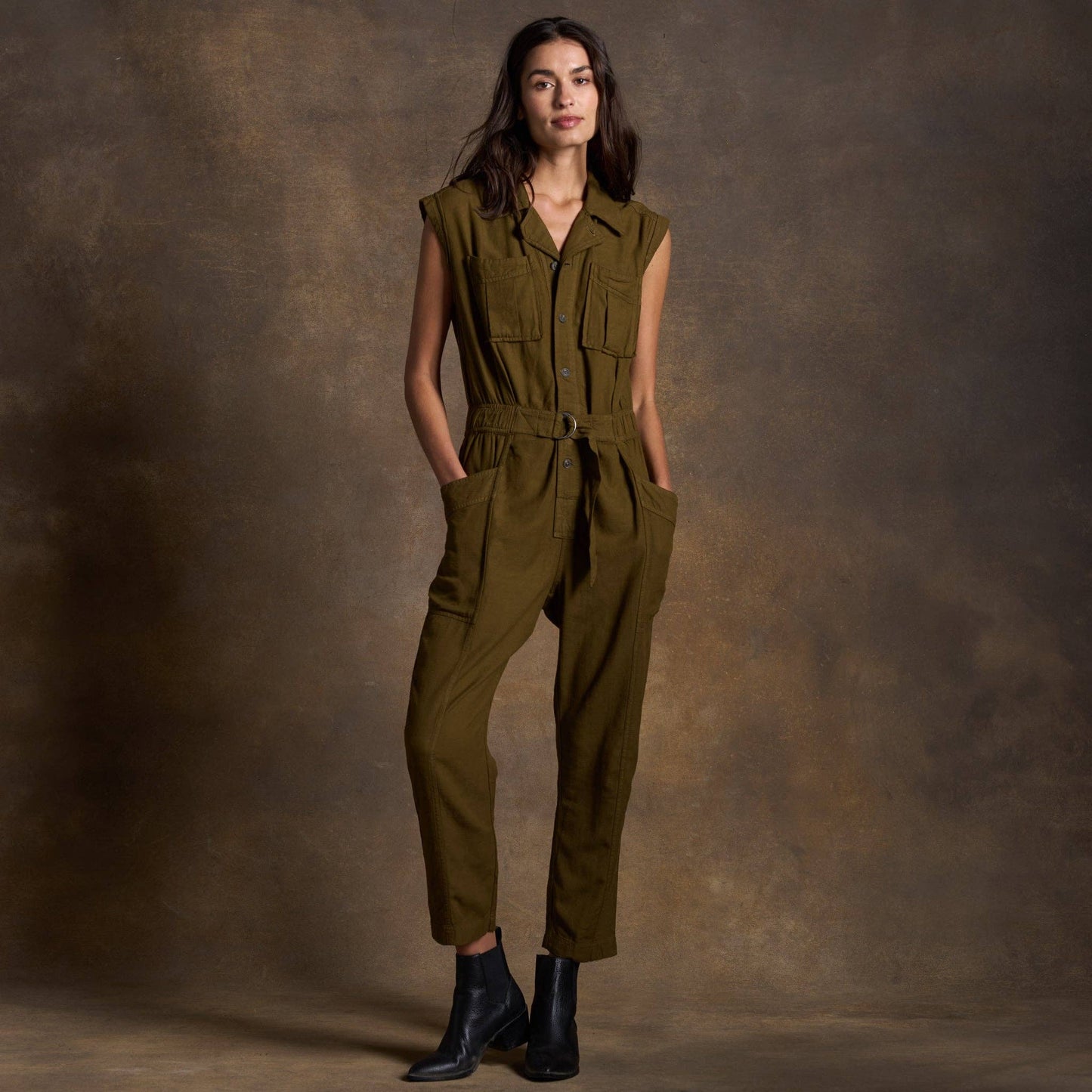 Rowan - Lincoln Muscle Tank Jumpsuit: Blue Dusk / S / WWJR0003