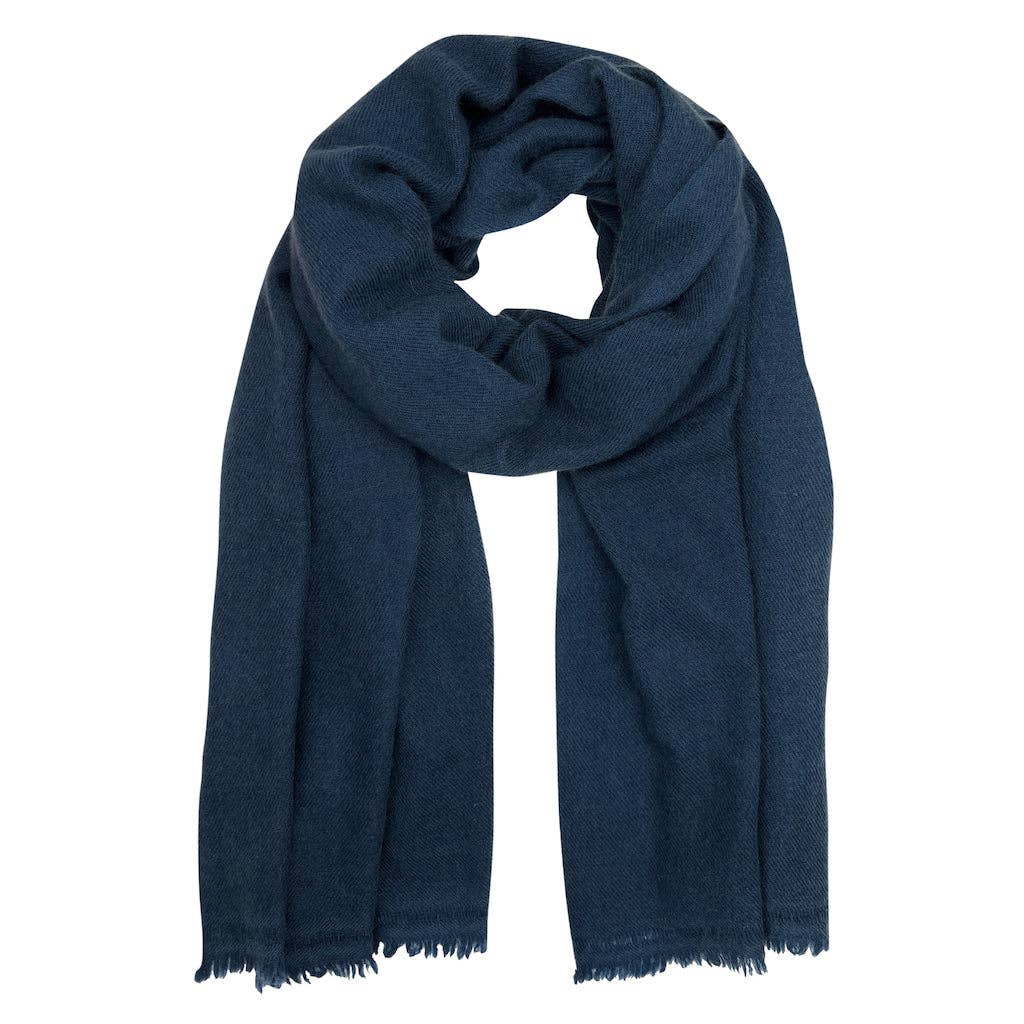 SLATE + SALT - Navy Handloom Cashmere Scarf