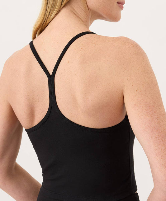 Pact - Women's On The Go-To Shelf Bra Tank: Black / Medium