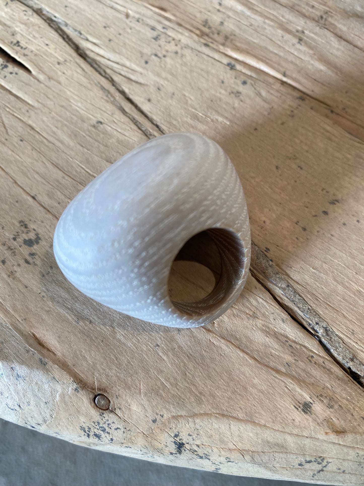 White Ash Ring by Deborah Rice