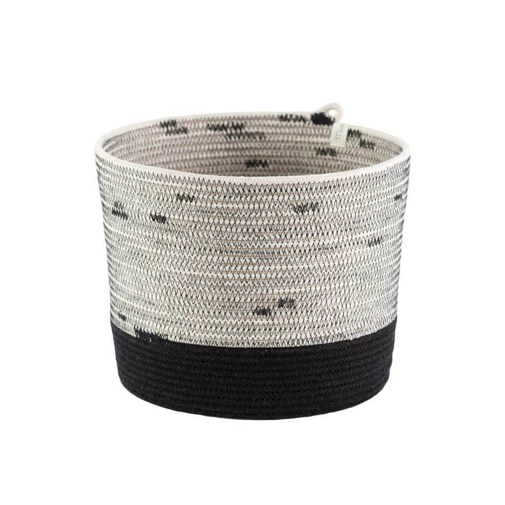 Mia Melange - Cylinder Basket - Liquorice