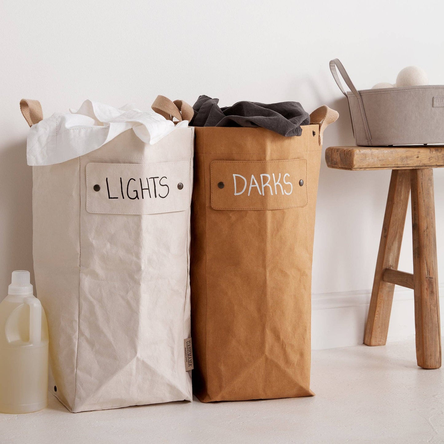 Uashmama - LAUNDRY BAG HAMPER: Dark Grey