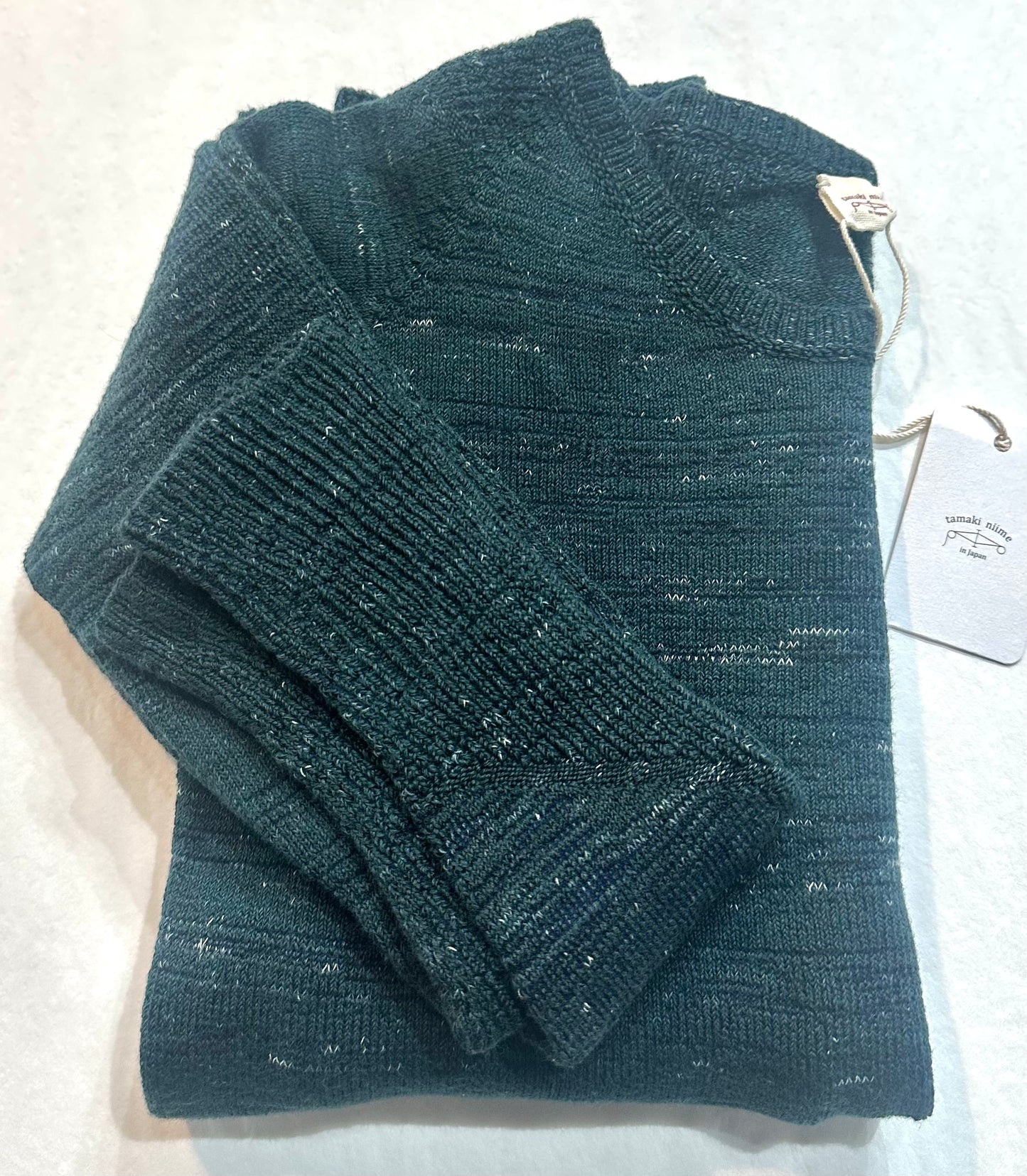 Tamaki-Niime In-Nice organic cotton sweater hand made in Japan