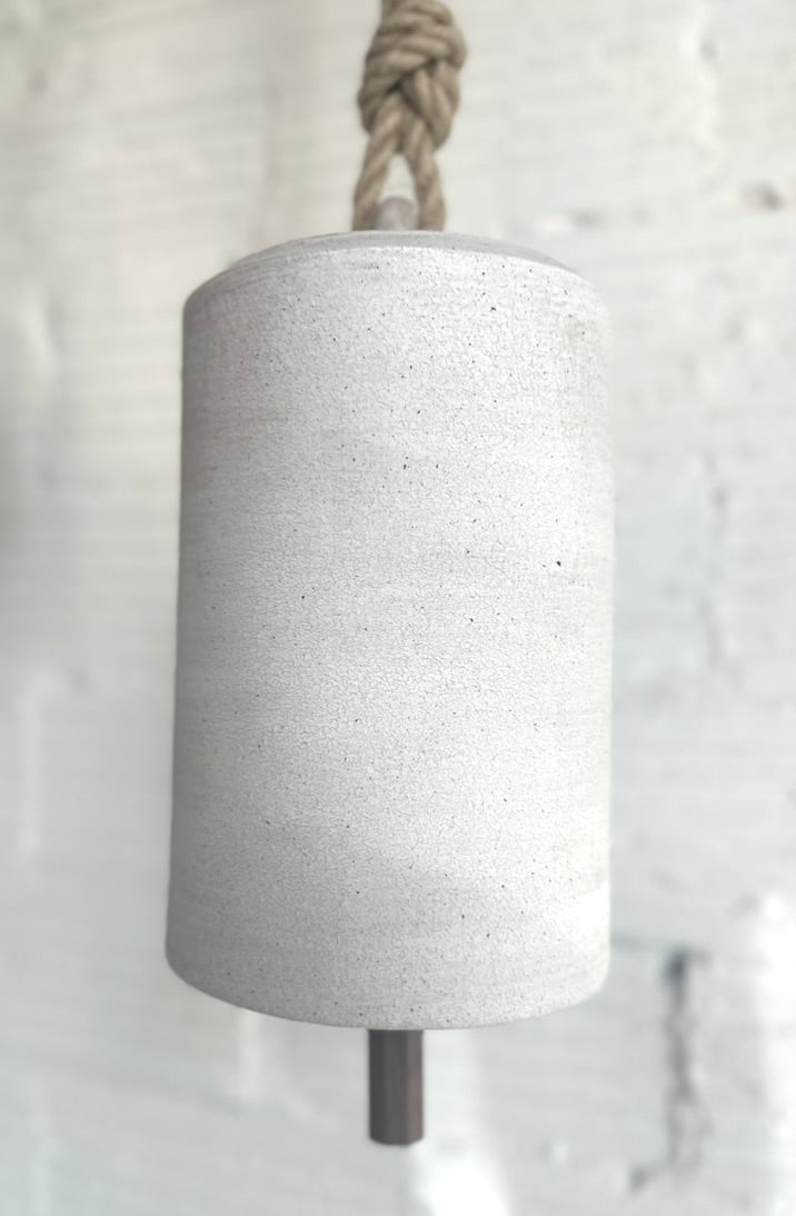 Mquan thrown bell tall white  size: XL: 12.5" x 6.5”