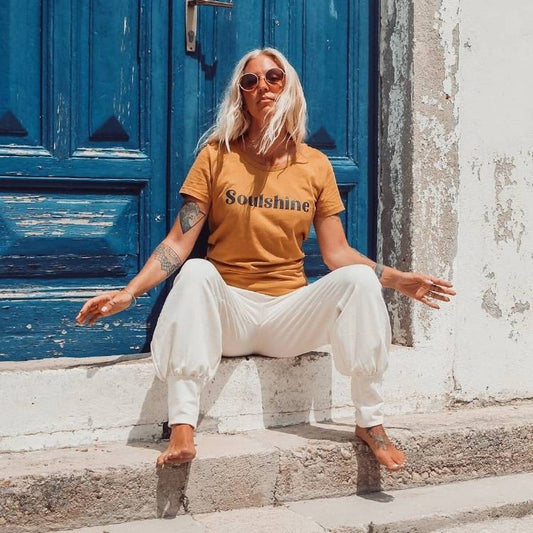 Soul Factory - Organic cotton Aladin pants - Ivory: M