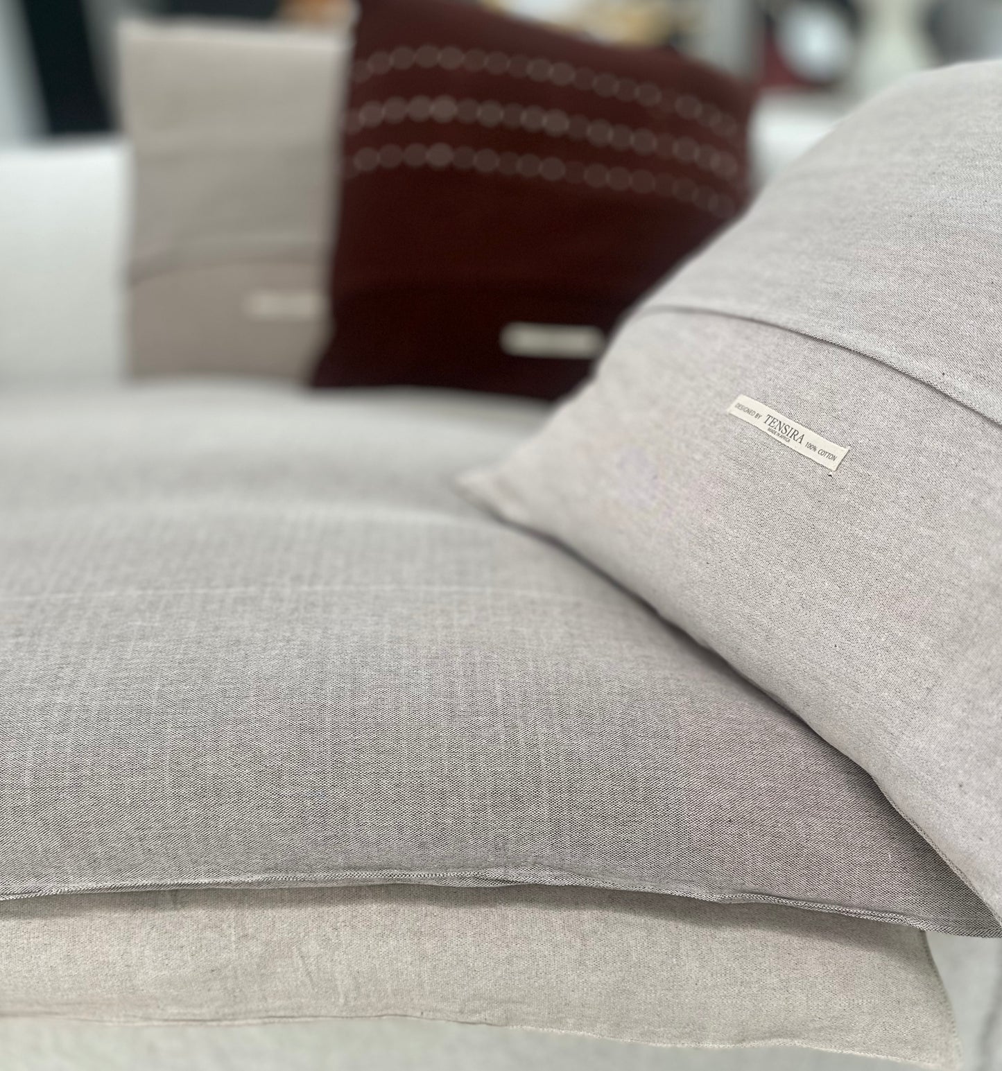 kapok-cotton overlay cushion 36'' x 75''