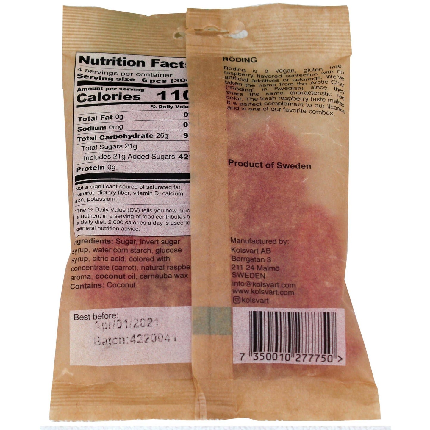 M5 Corporation - Raspberry Swedish Fish - 4.2oz (120gm)