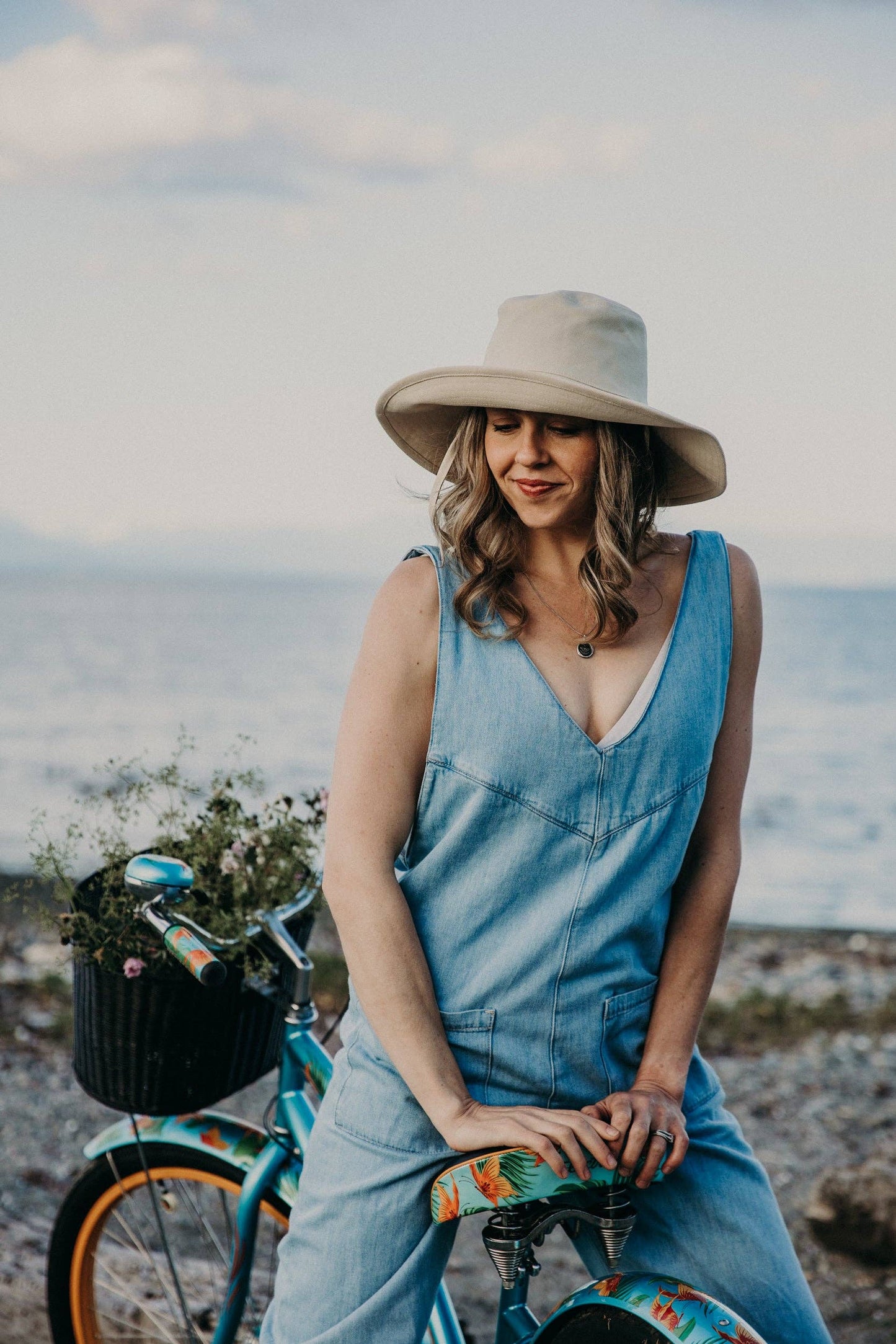 WEST VON - *New* Willa | Wide Brim Bucket Hat: Cinnamon / M/L