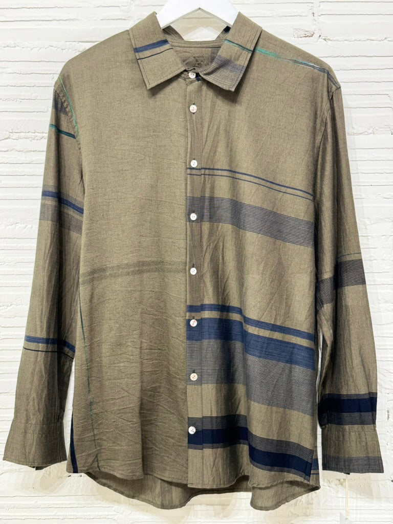 Button Down Shirt -Long Sleeve in Organic Cotton by Tamaki-Niime