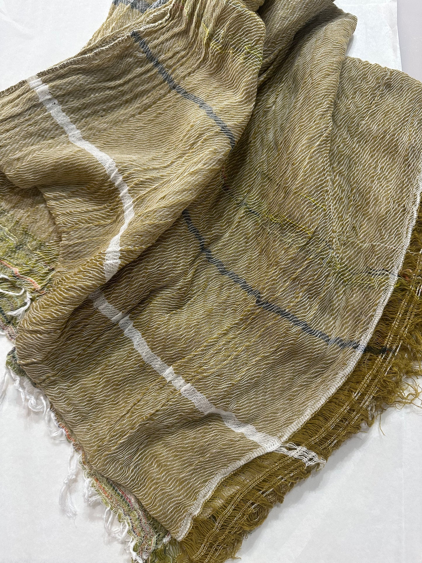 Roots Middle Gauze Cotton Scarves 21'' x 70'' from Japan